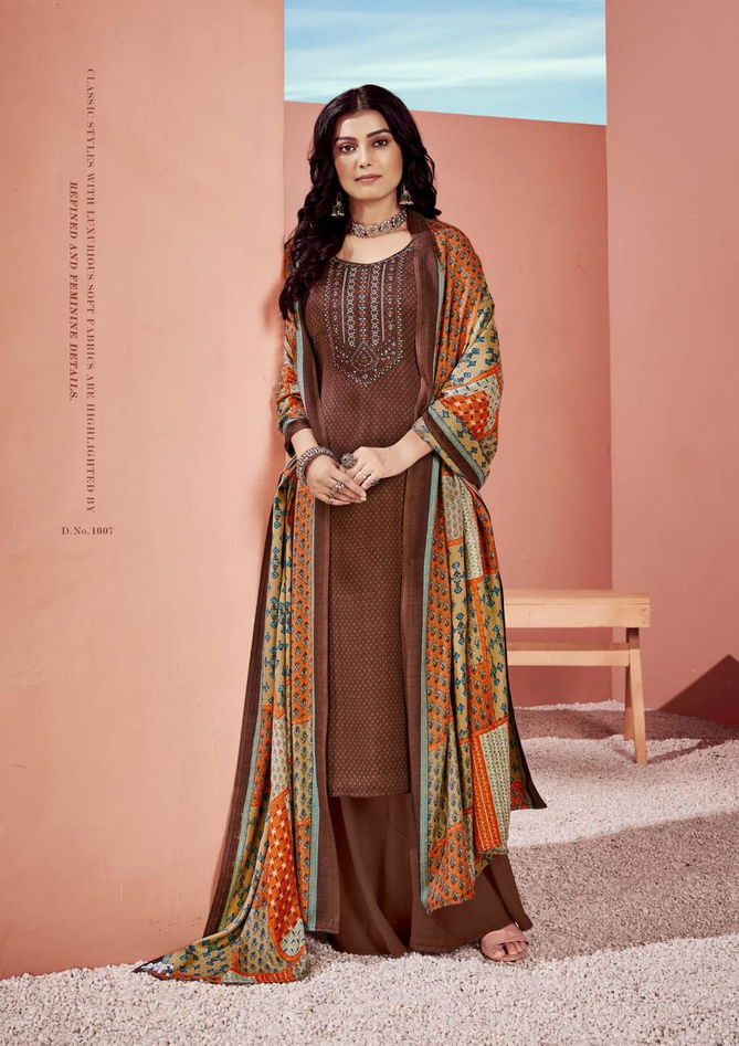 Roli Moli Maayera Fancy Festive Wear Embroidery Pashmina Dress Material Collection